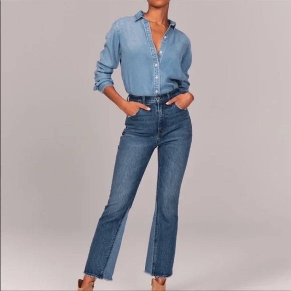 Abercrombie & Fitch High Rise Blue Jeans